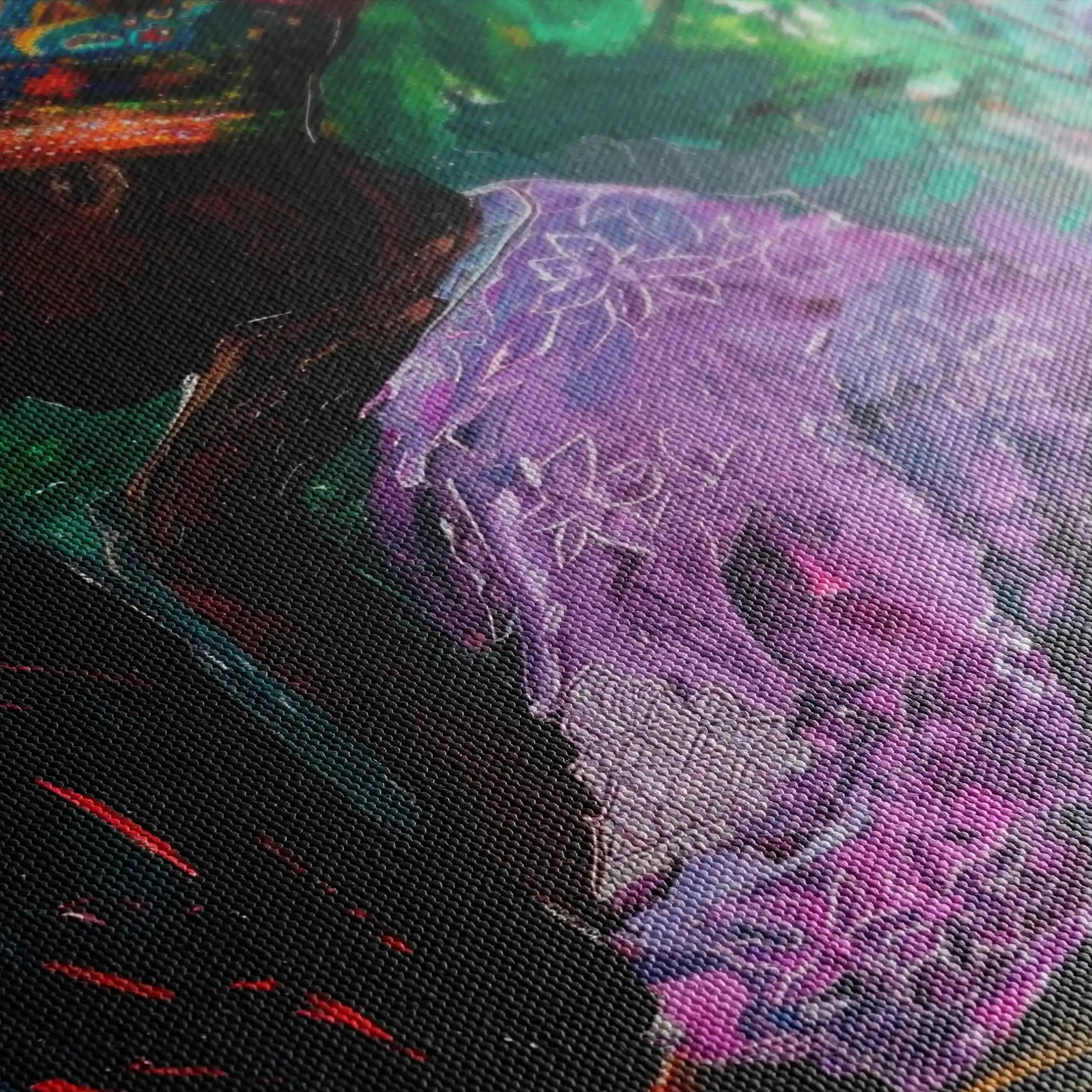 Portrait 013 Canvas Art 60 x 40 cm / Black