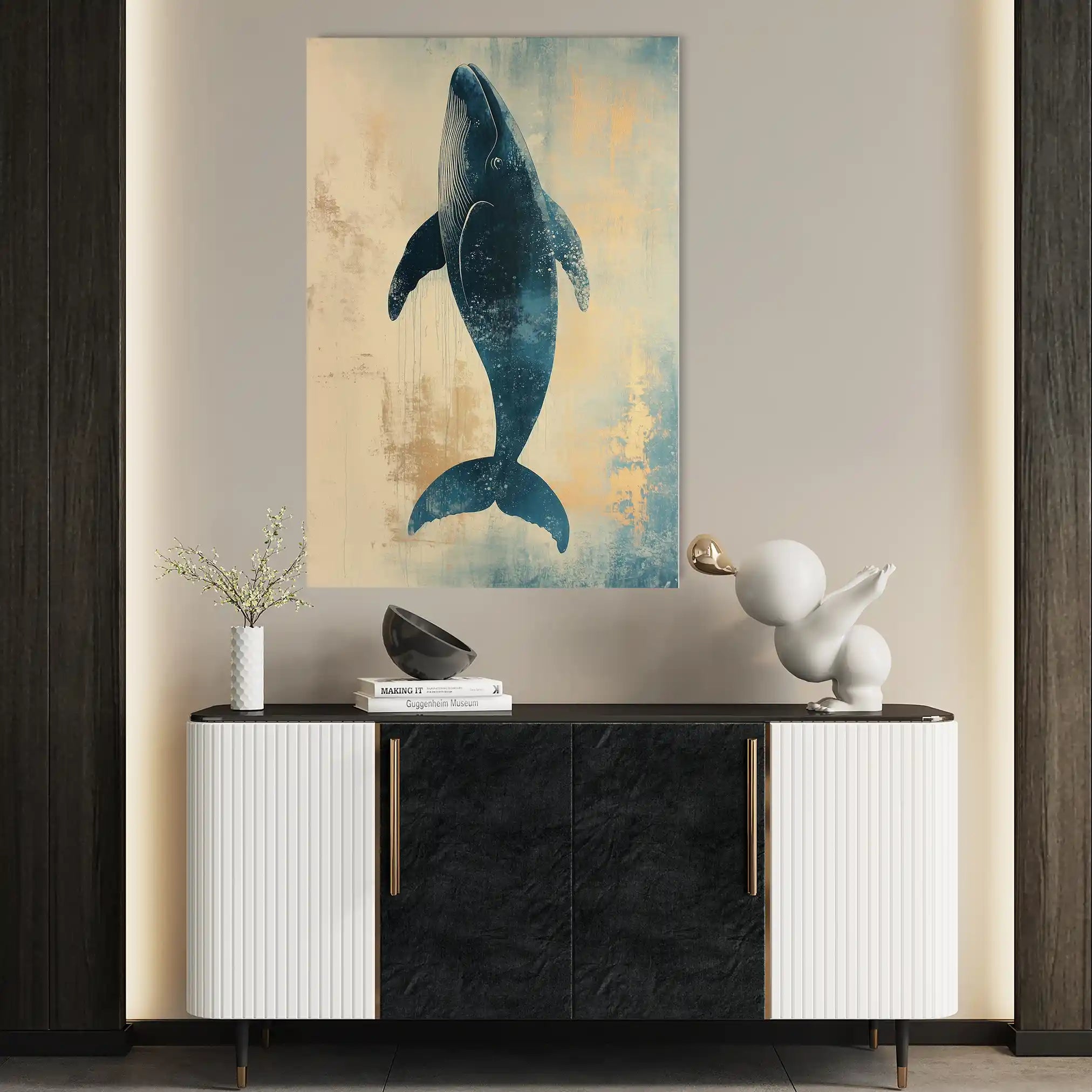 Animals 014 Canvas Art 60 x 40 cm / Black