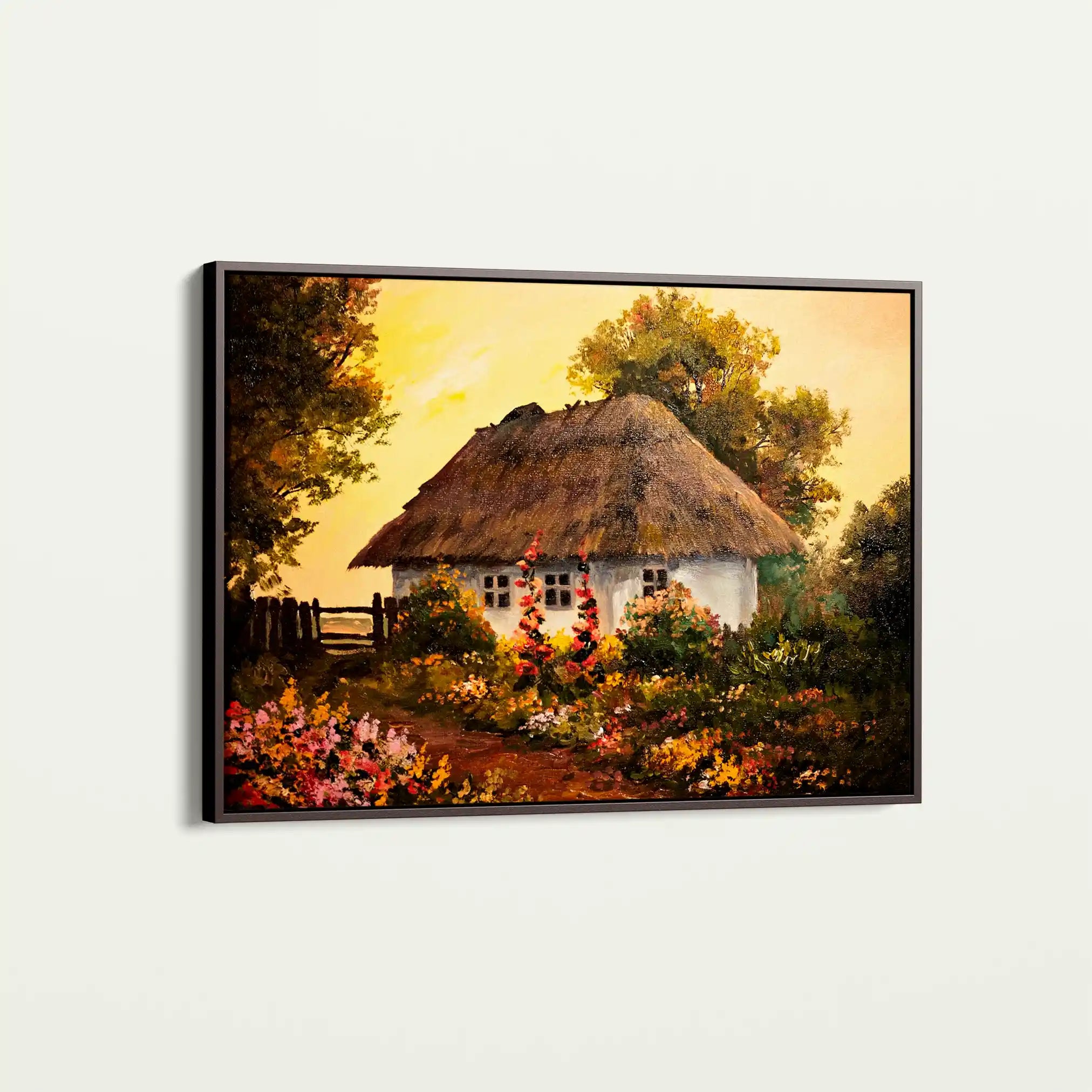 Landscape 014 Canvas Art 60 x 40 cm / Black