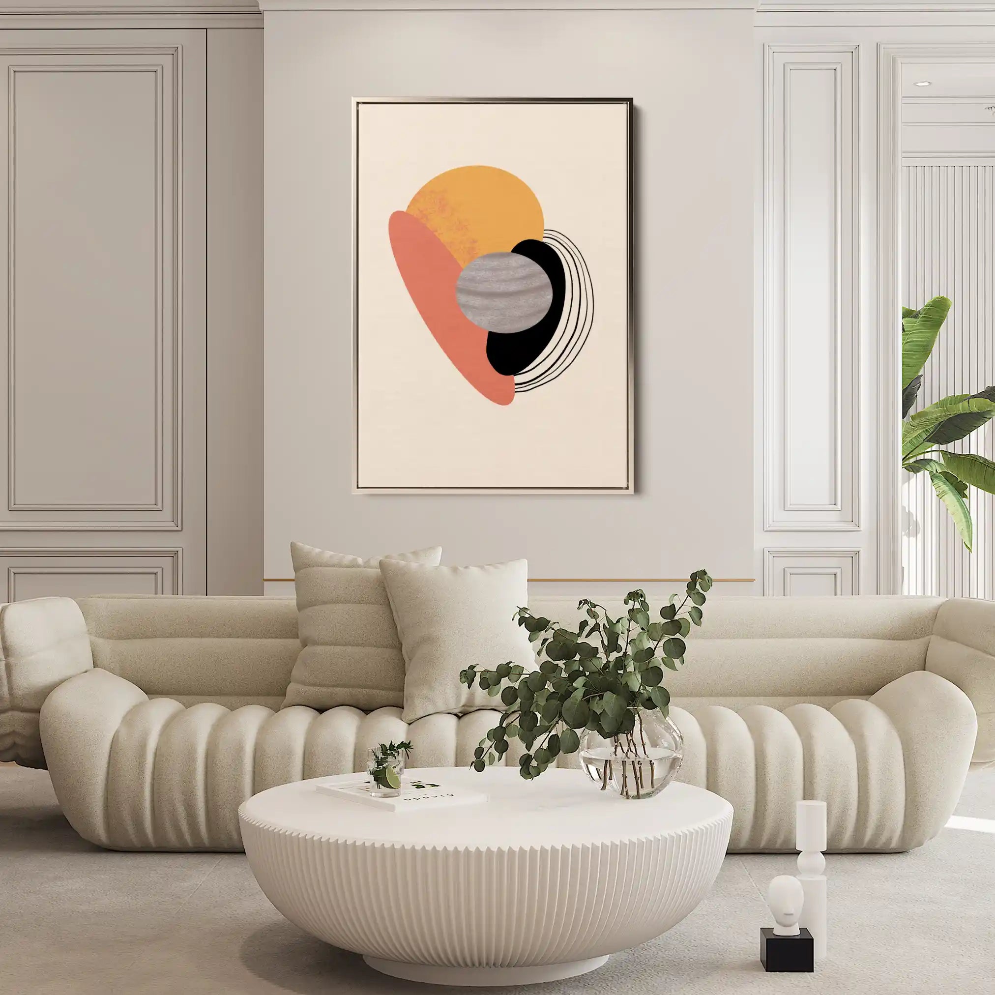 Boho 015 Canvas Art 60 x 40 cm / Black