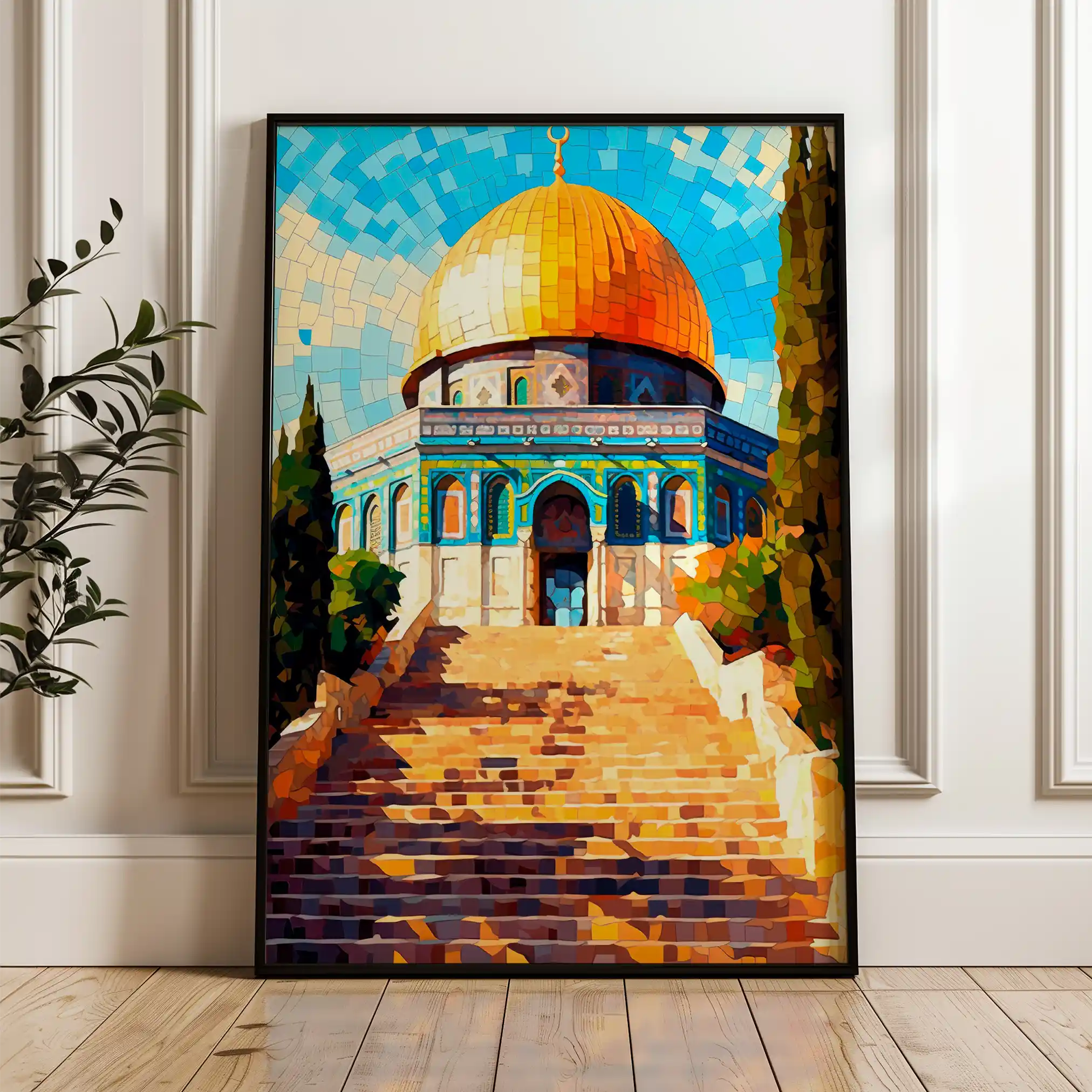 Palestine 015 Canvas Art 60 x 40 cm / Black