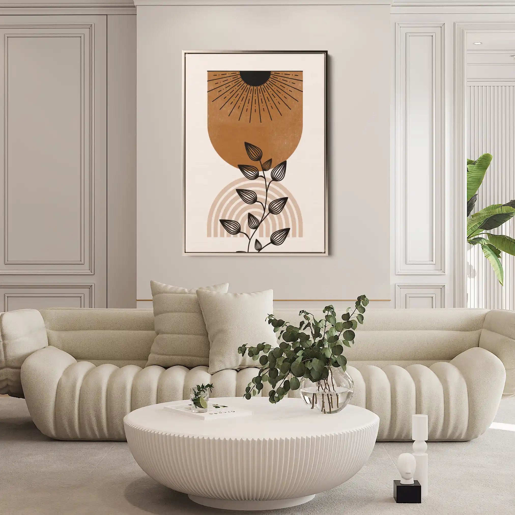 Boho 016 Canvas Art 60 x 40 cm / Black