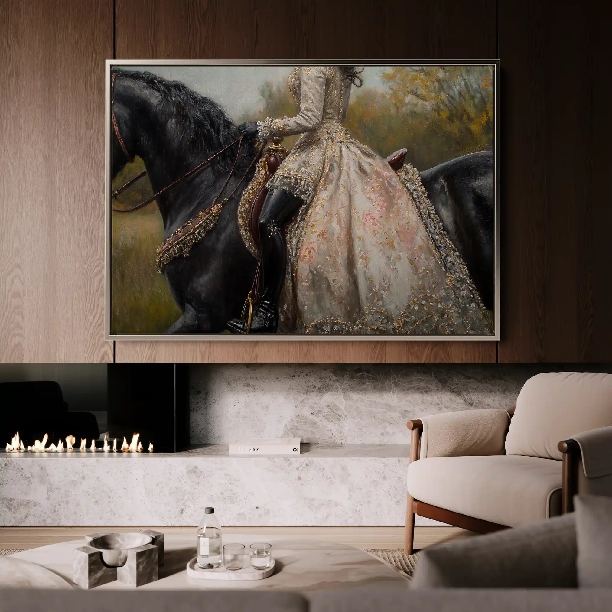 Classic 016 Canvas Art 60 x 40 cm / Black