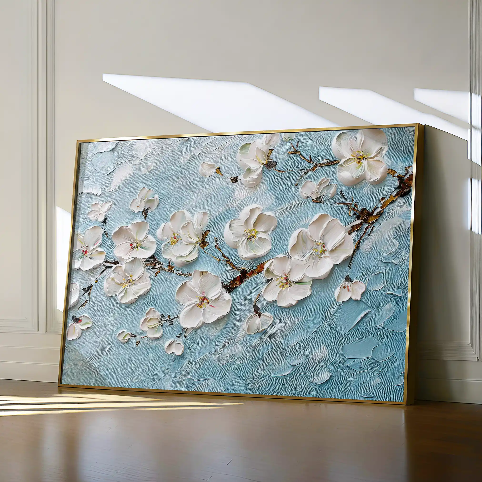 Floral 016 Canvas Art 60 x 40 cm / Black