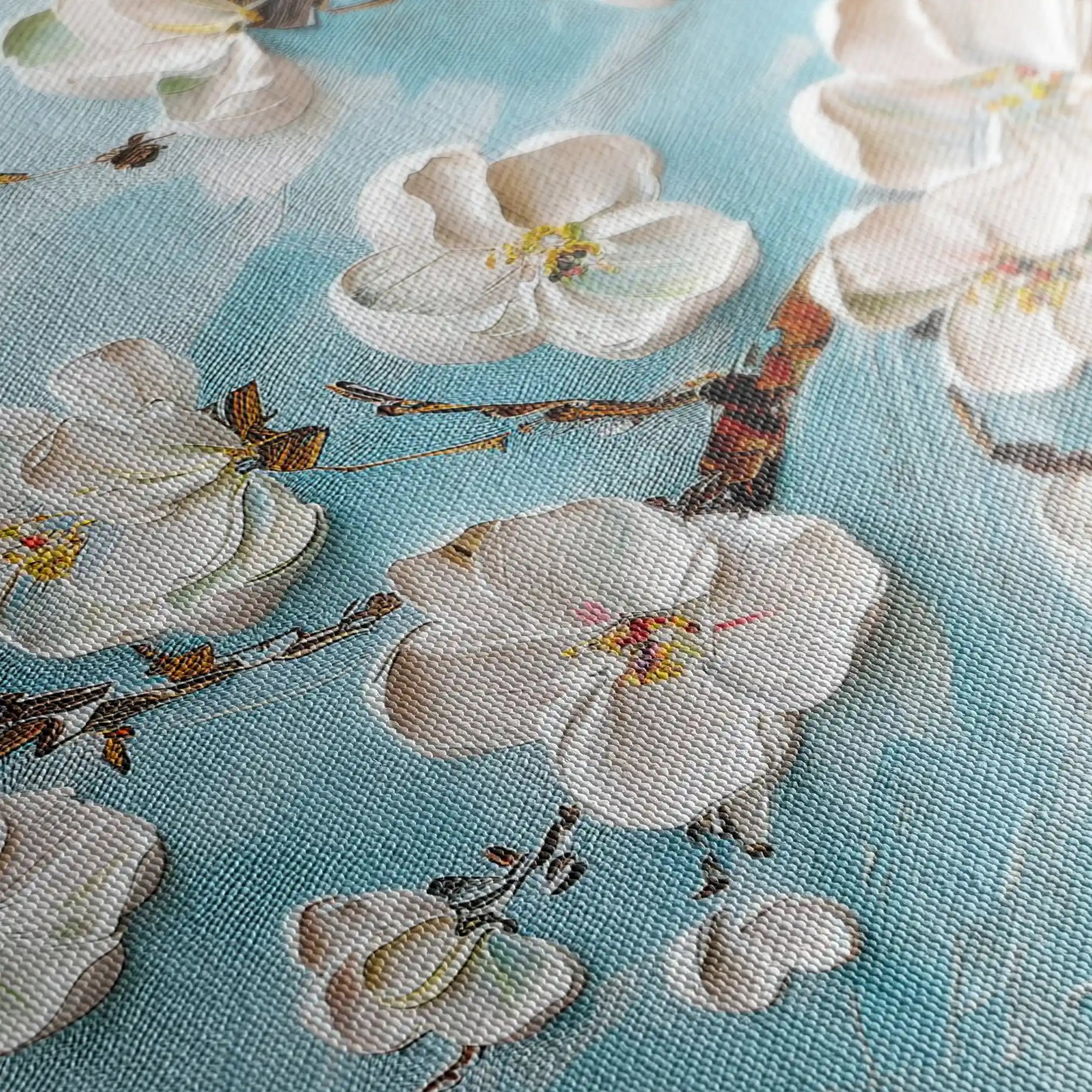 Floral 016 Canvas Art 60 x 40 cm / Black