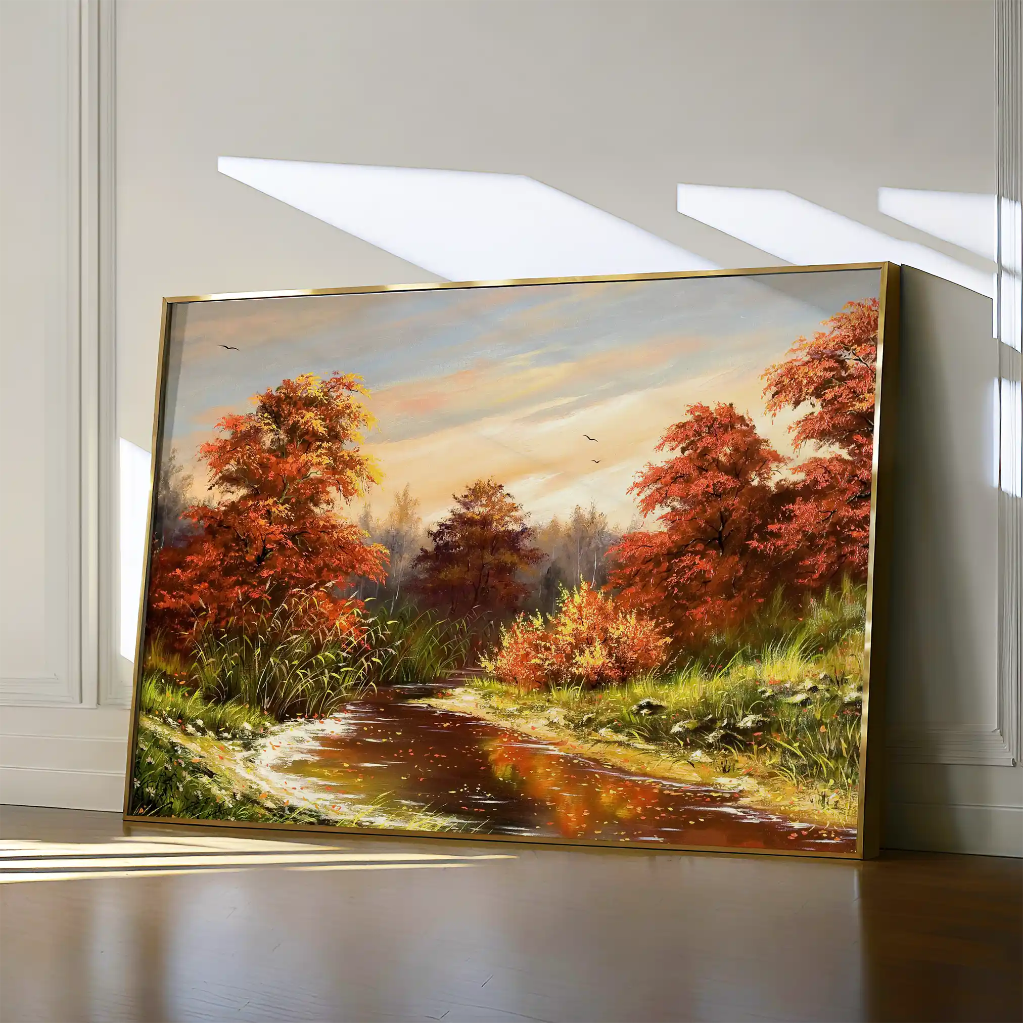 Landscape 016 Canvas Art 60 x 40 cm / Black