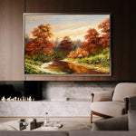 Landscape 016 Canvas Art 60 x 40 cm / Black