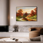 Landscape 016 Canvas Art 60 x 40 cm / Black