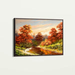Landscape 016 Canvas Art 60 x 40 cm / Black
