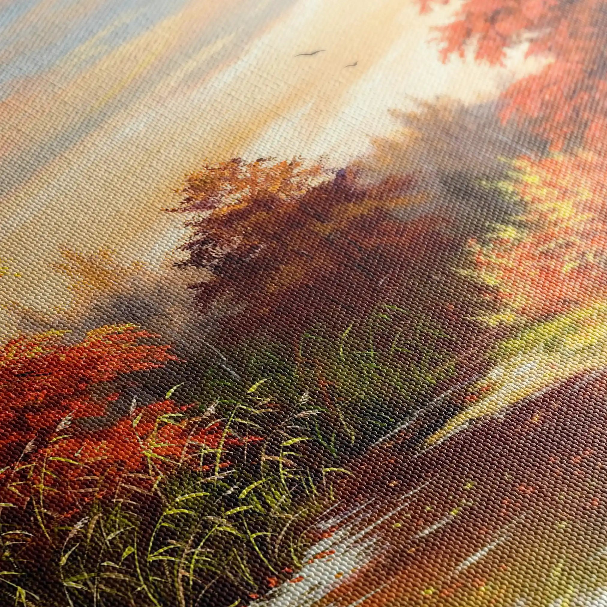 Landscape 016 Canvas Art 60 x 40 cm / Black