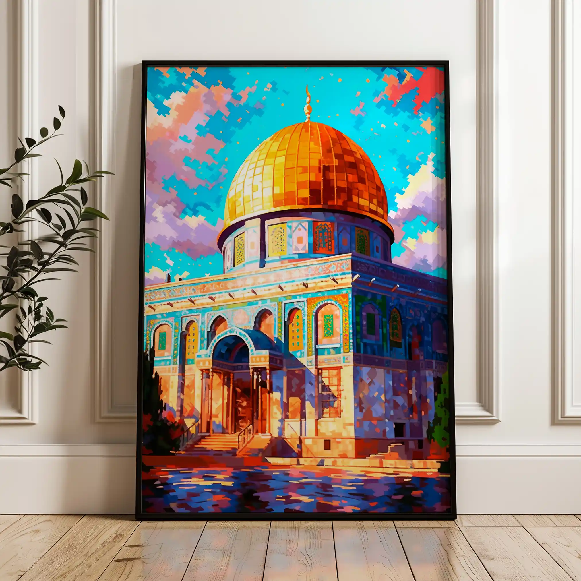Palestine 016 Canvas Art 60 x 40 cm / Black