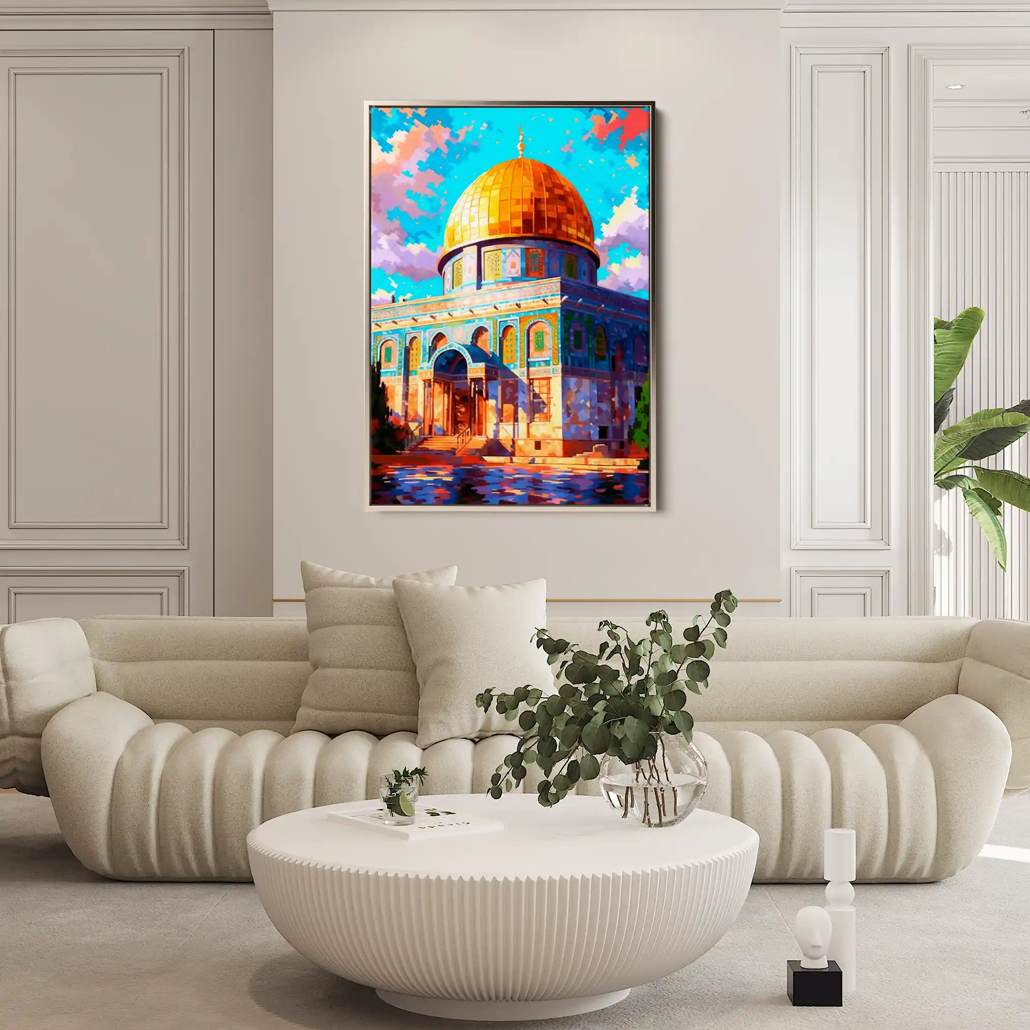 Palestine 016 Canvas Art 60 x 40 cm / Black