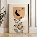 Boho 017 Canvas Art 60 x 40 cm / Black