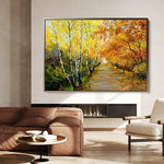 Landscape 017 Canvas Art 60 x 40 cm / Black
