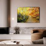 Landscape 017 Canvas Art 60 x 40 cm / Black