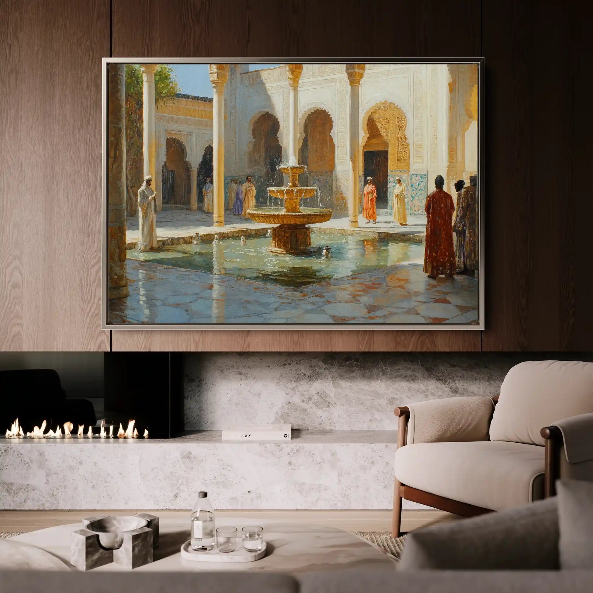Orientalist 017 Canvas Art 60 x 40 cm / Black