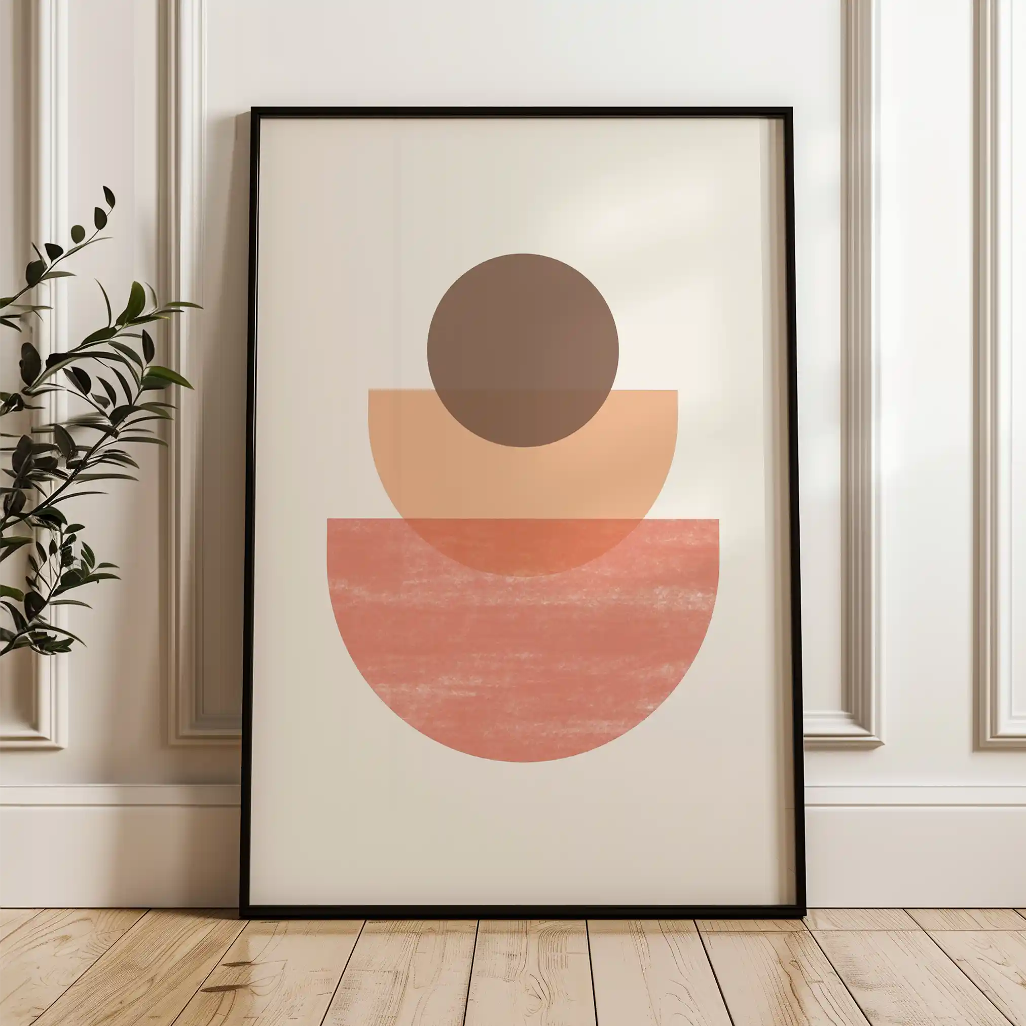 Boho 018 Canvas Art 60 x 40 cm / Black