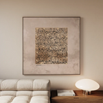 Islamic 018 Canvas Art 60 x 60 cm / Black