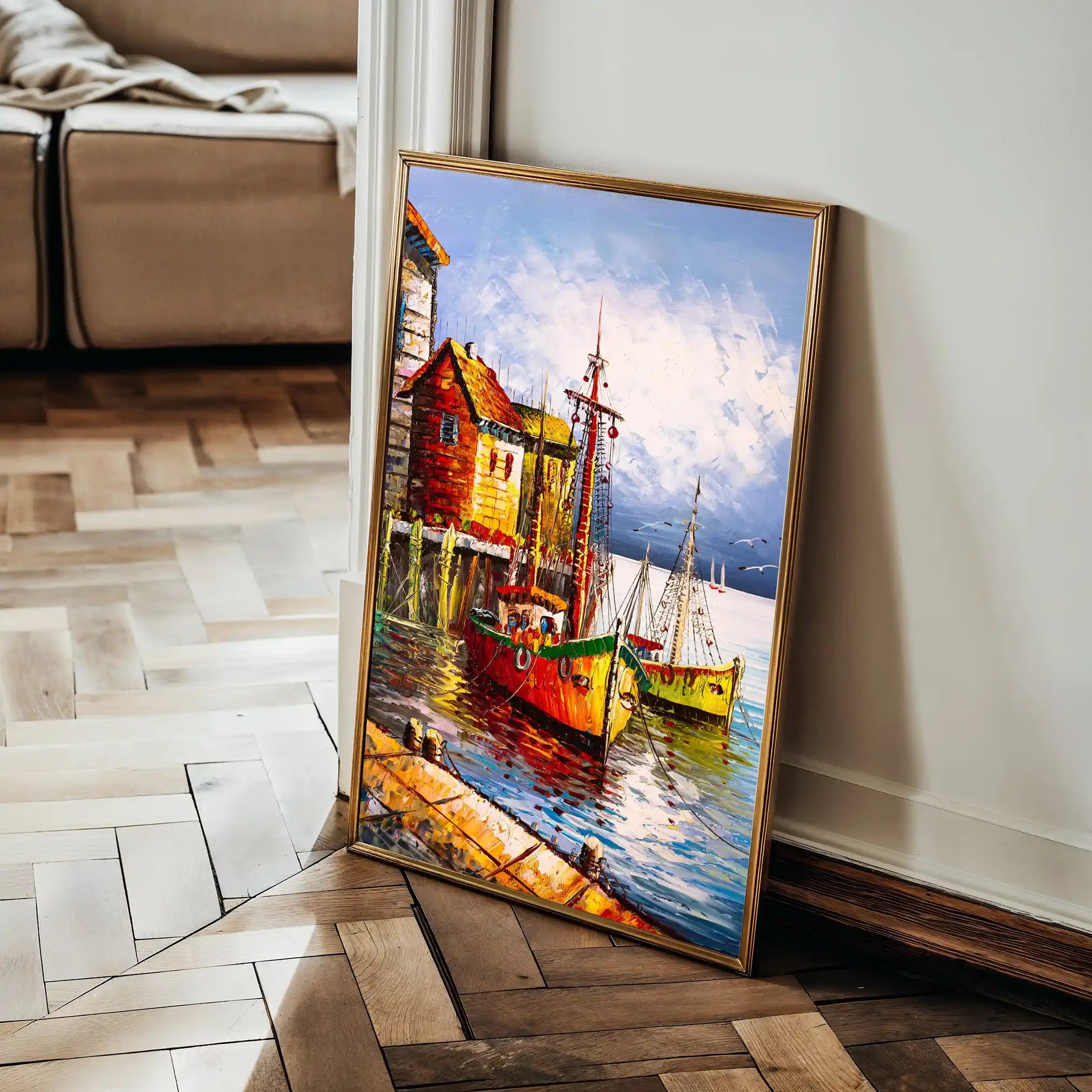 Landscape 018 Canvas Art 60 x 40 cm / Black