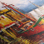 Landscape 018 Canvas Art 60 x 40 cm / Black