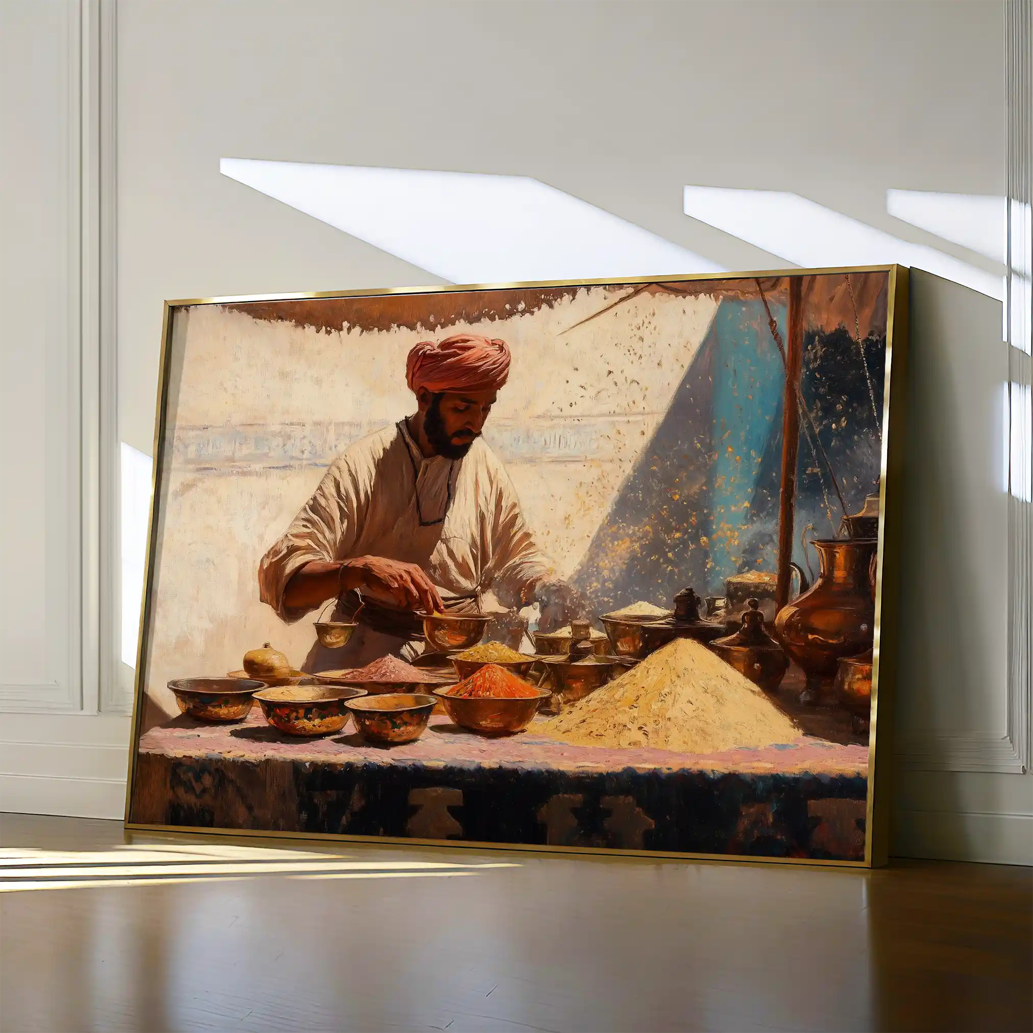 Orientalist 018 Canvas Art 60 x 40 cm / Black