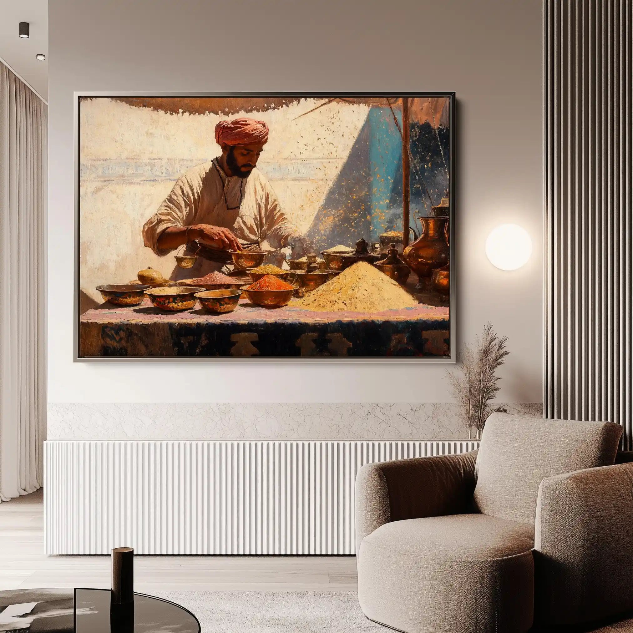 Orientalist 018 Canvas Art 60 x 40 cm / Black