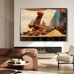 Orientalist 018 Canvas Art 60 x 40 cm / Black