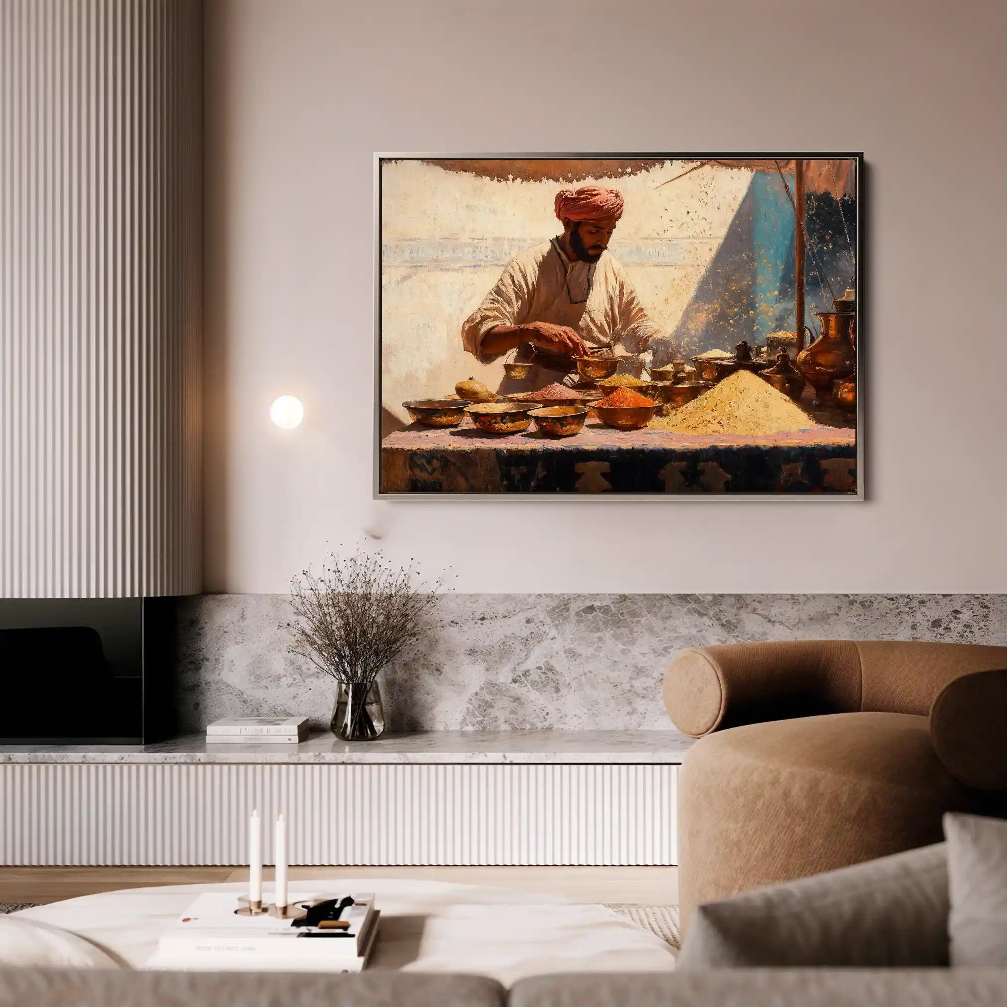 Orientalist 018 Canvas Art 60 x 40 cm / Black