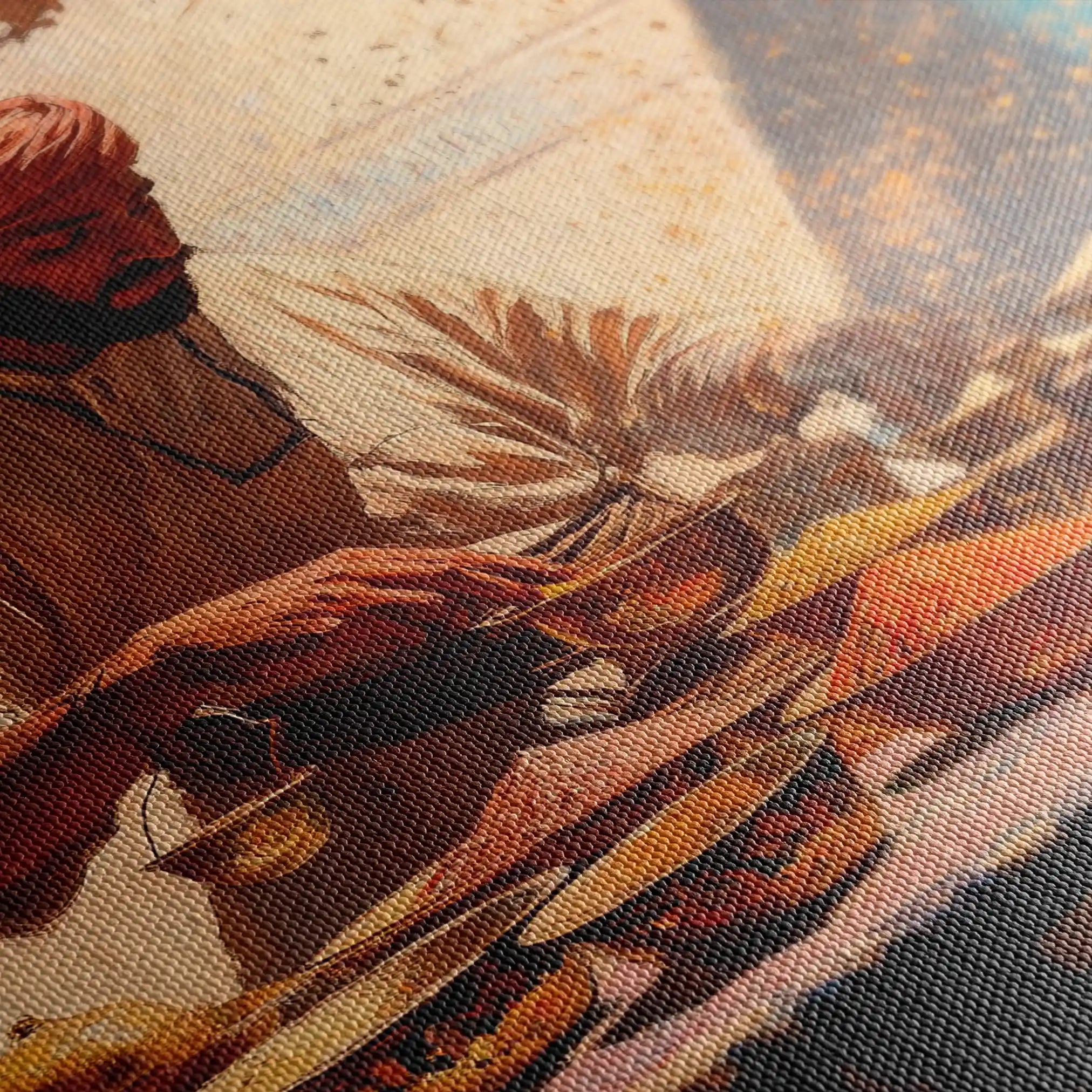 Orientalist 018 Canvas Art 60 x 40 cm / Black