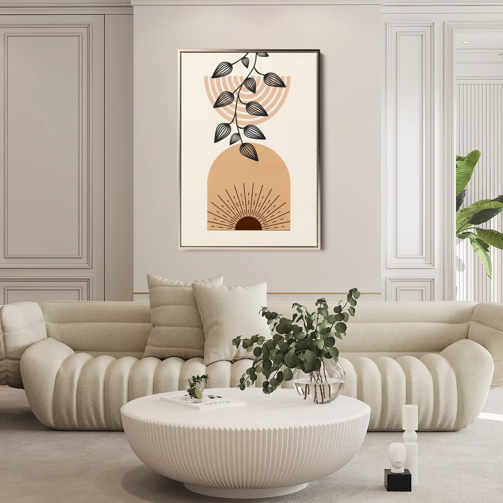 Boho 019 Canvas Art 60 x 40 cm / Black