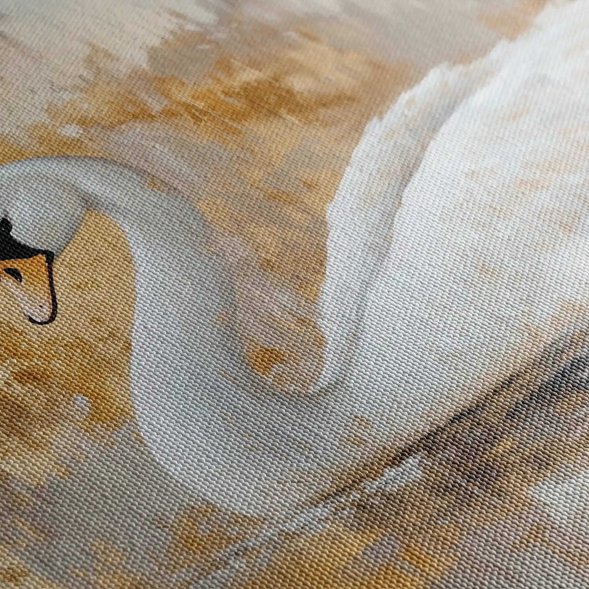 Animals 020 Canvas Art 60 x 40 cm / Black