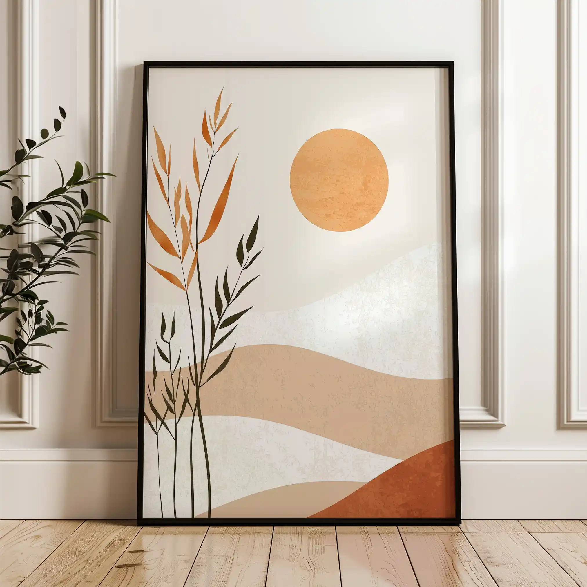 Boho 020 Canvas Art 60 x 40 cm / Black