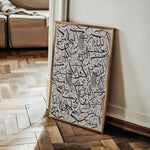 Islamic 020 Canvas Art 60 x 40 cm / Black