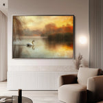 Animals 021 Canvas Art 60 x 40 cm / Black