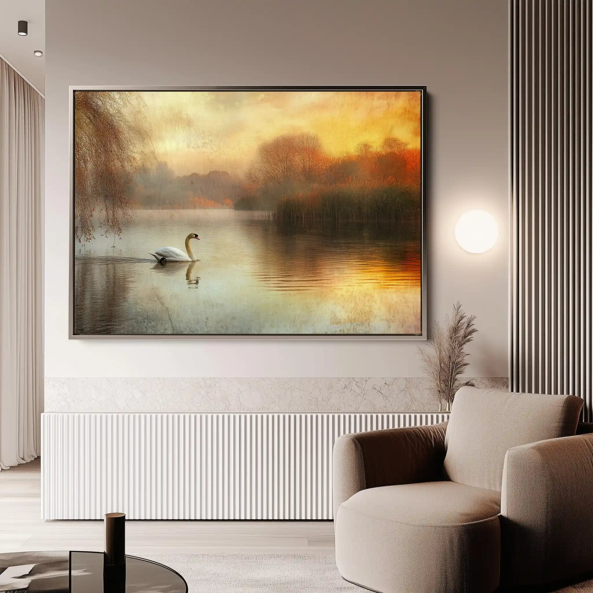 Animals 021 Canvas Art 60 x 40 cm / Black