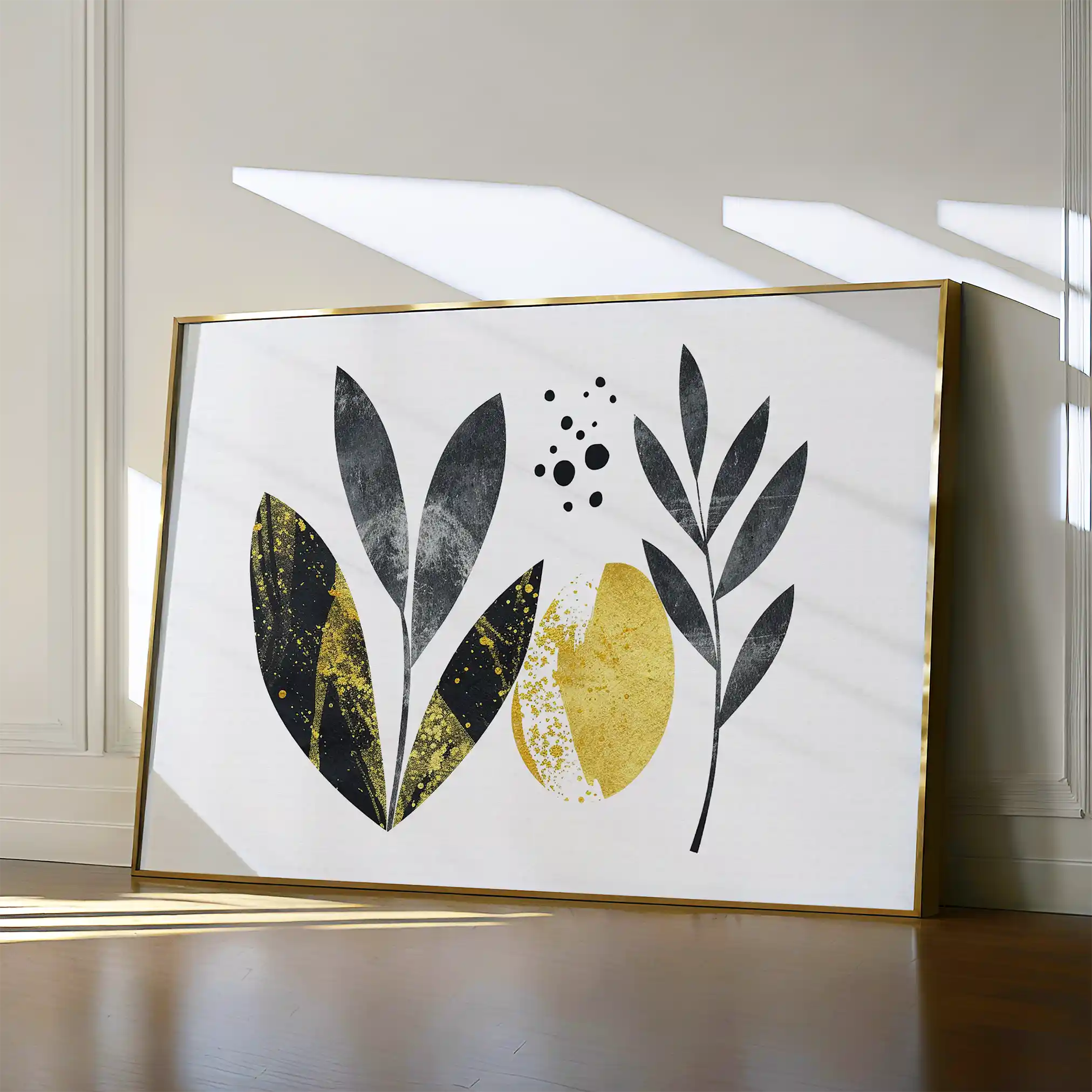 Boho 021 Canvas Art 60 x 40 cm / Black