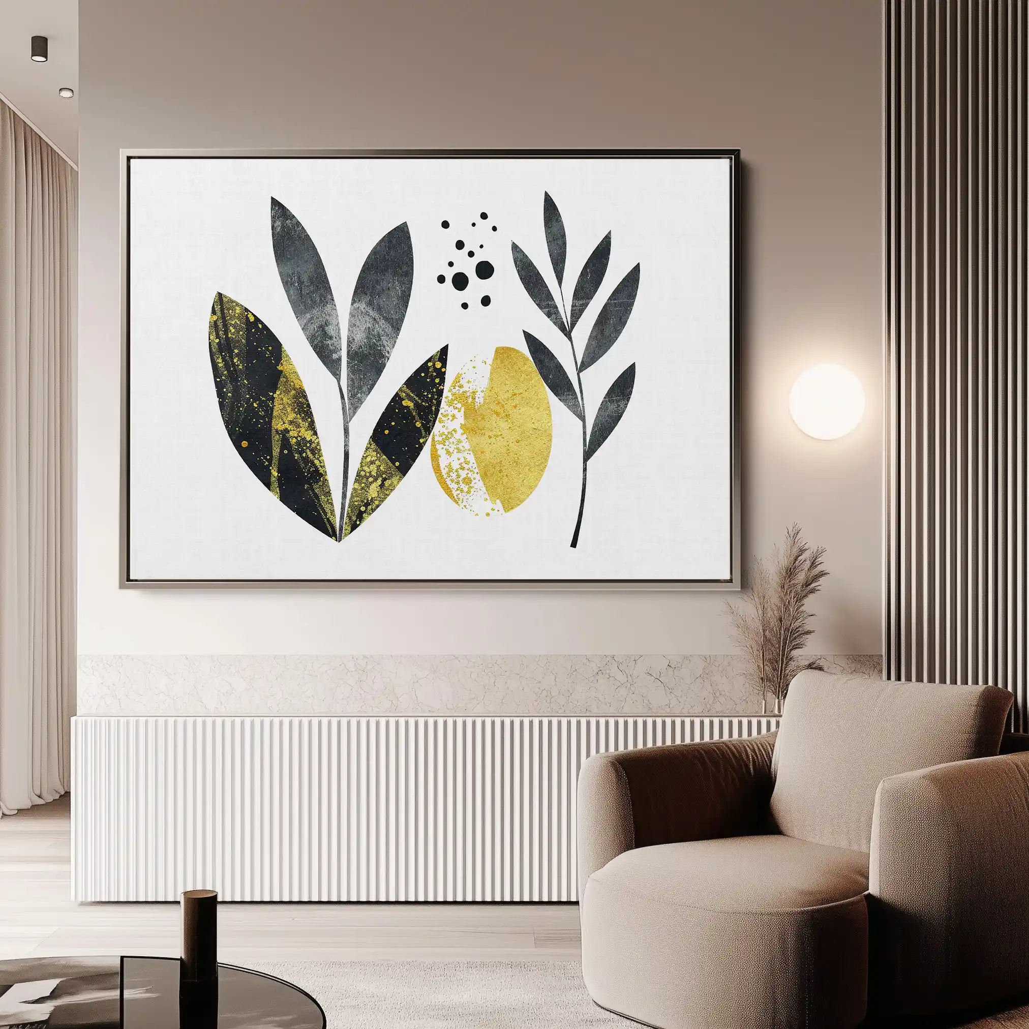 Boho 021 Canvas Art 60 x 40 cm / Black