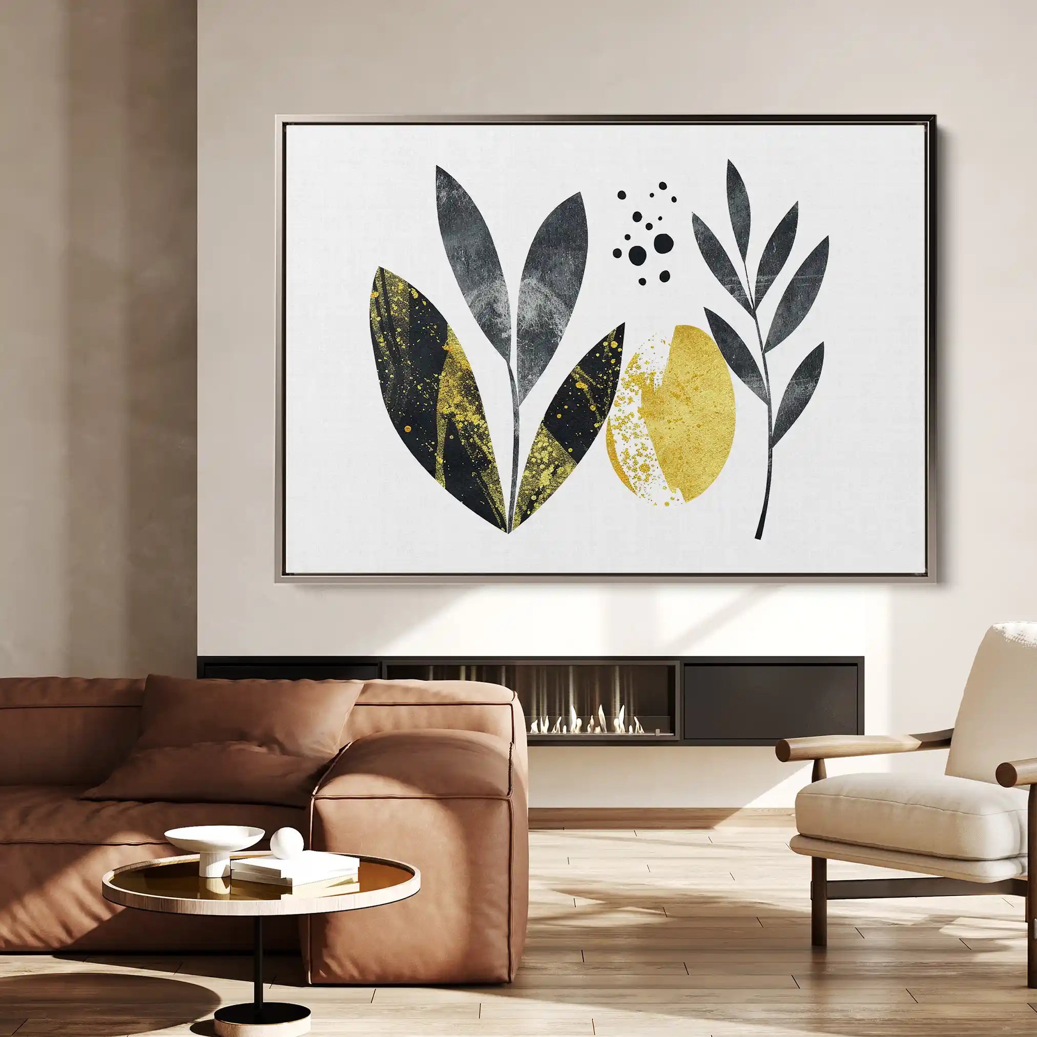 Boho 021 Canvas Art 60 x 40 cm / Black