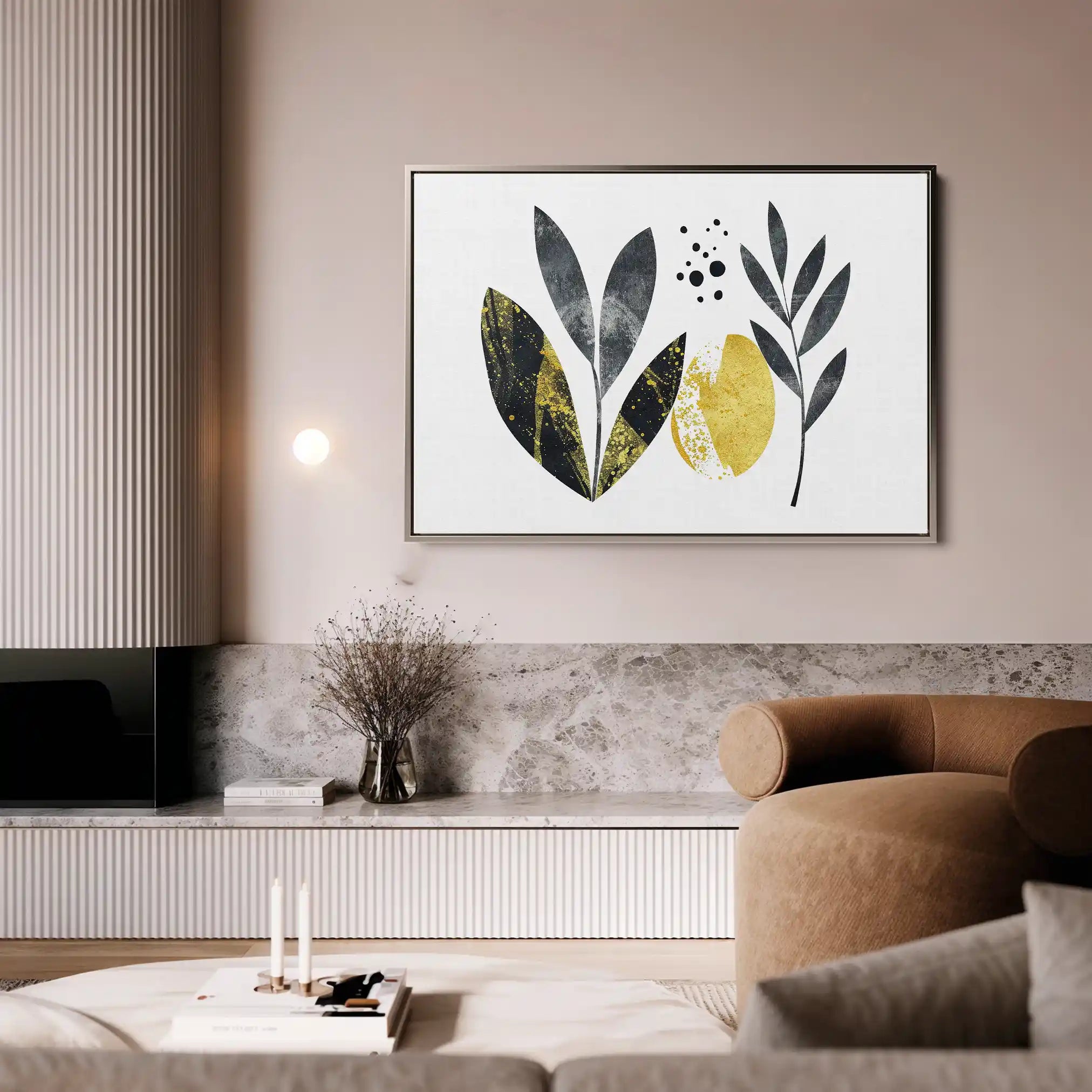 Boho 021 Canvas Art 60 x 40 cm / Black