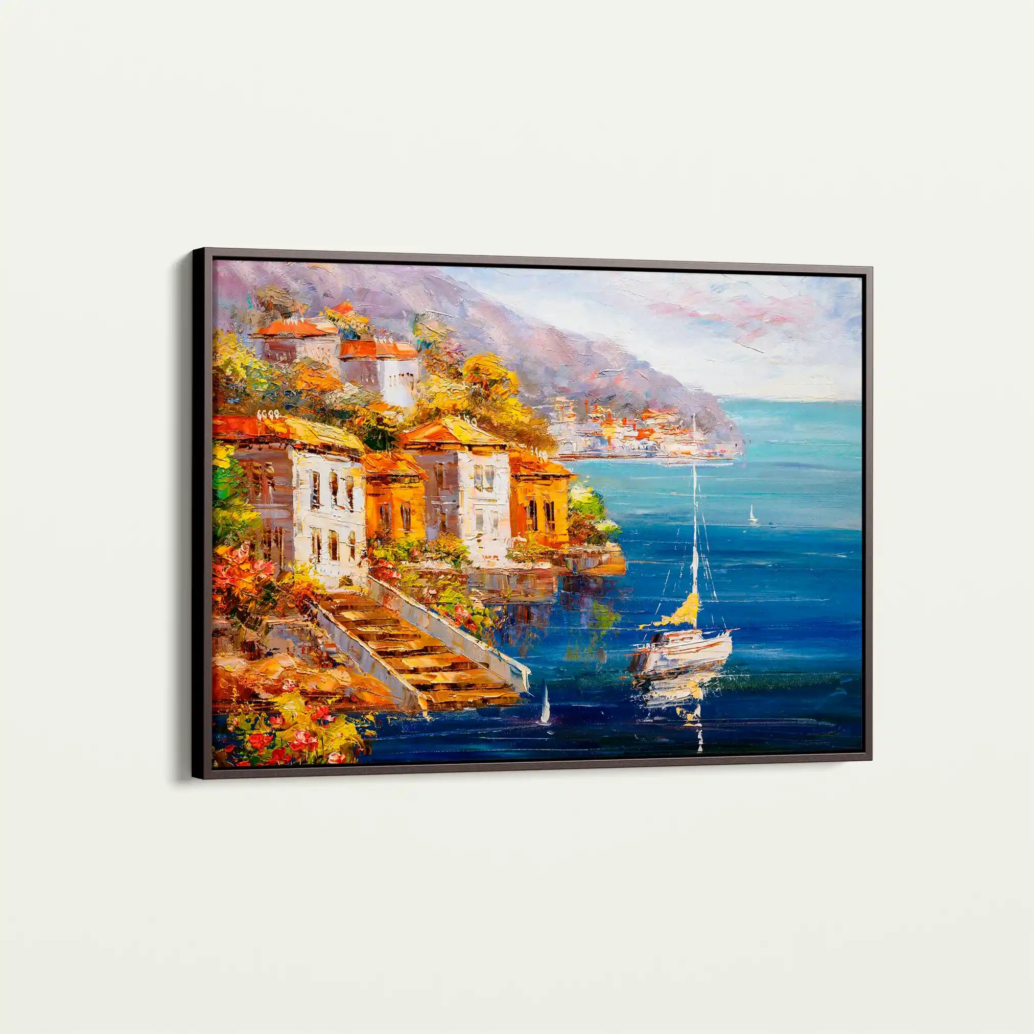 Landscape 021 Canvas Art 60 x 40 cm / Black