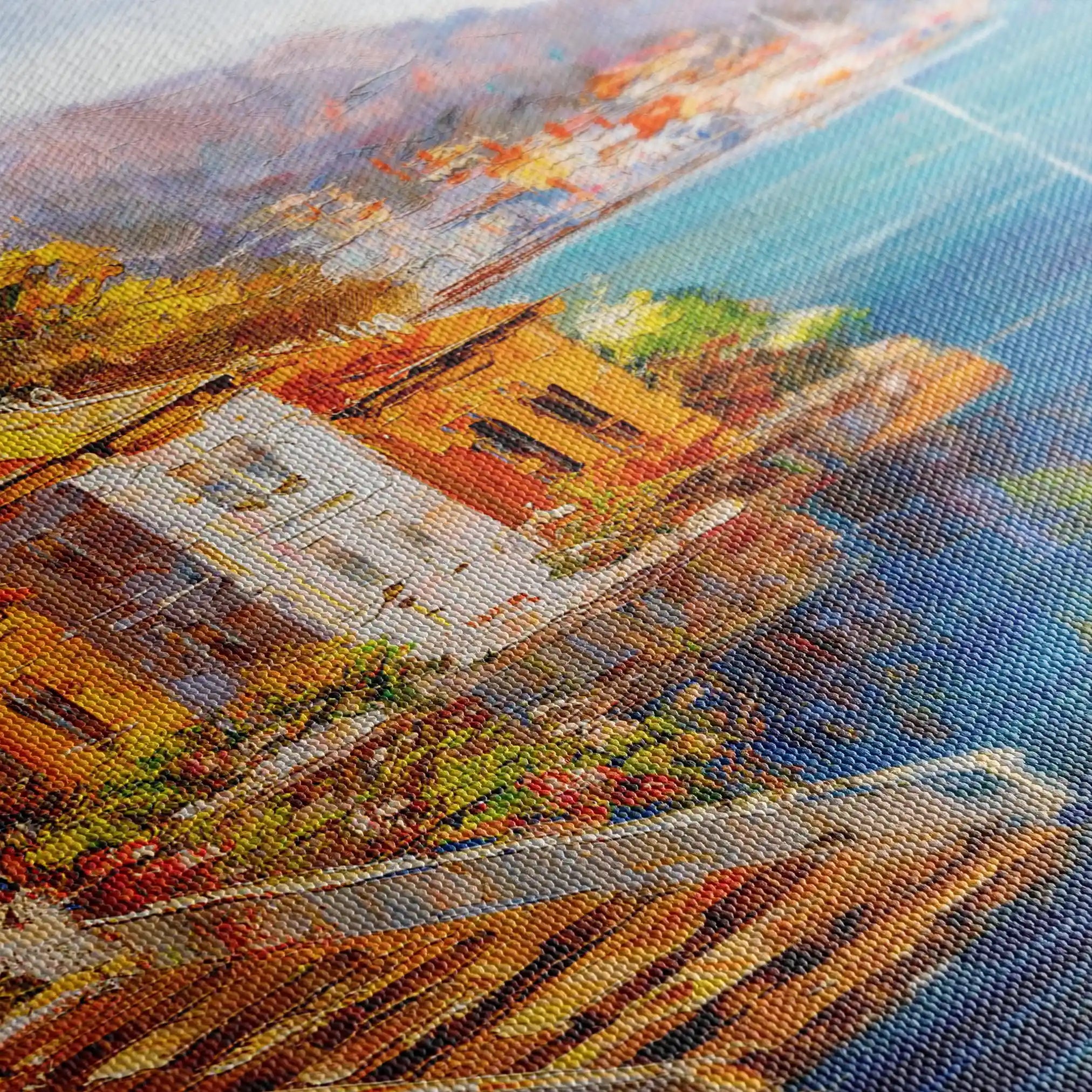 Landscape 021 Canvas Art 60 x 40 cm / Black