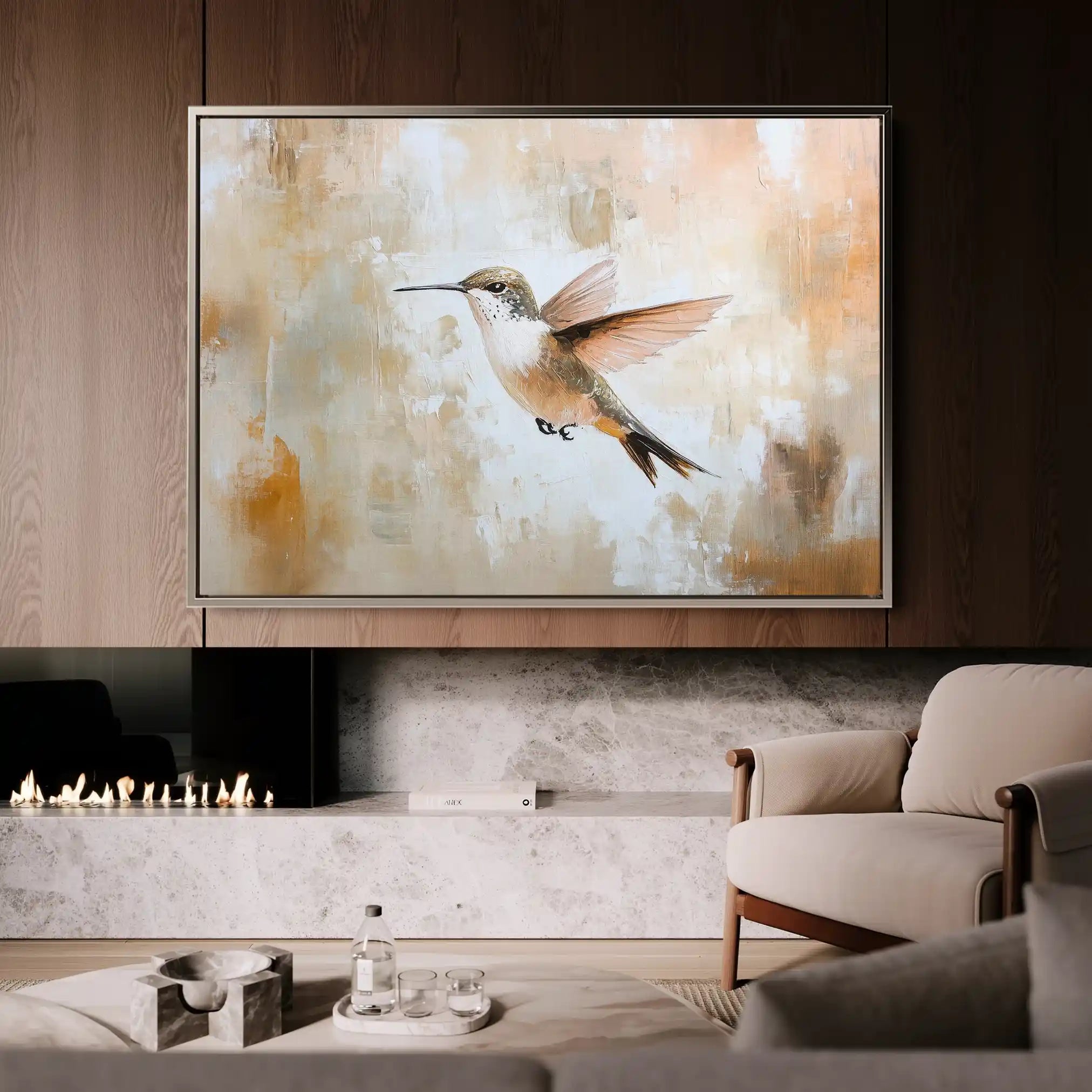 Animals 022 Canvas Art 60 x 40 cm / Black