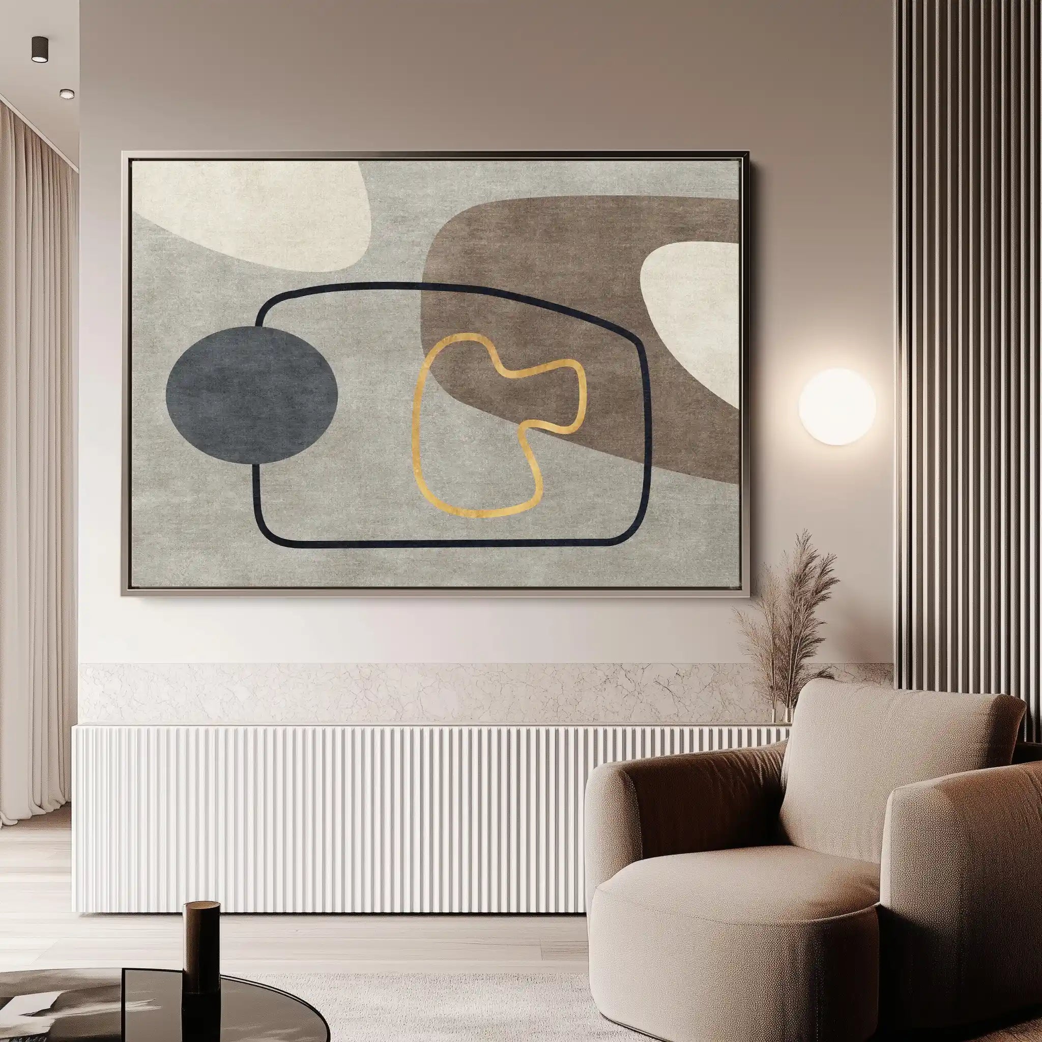 Boho 022 Canvas Art 60 x 40 cm / Black