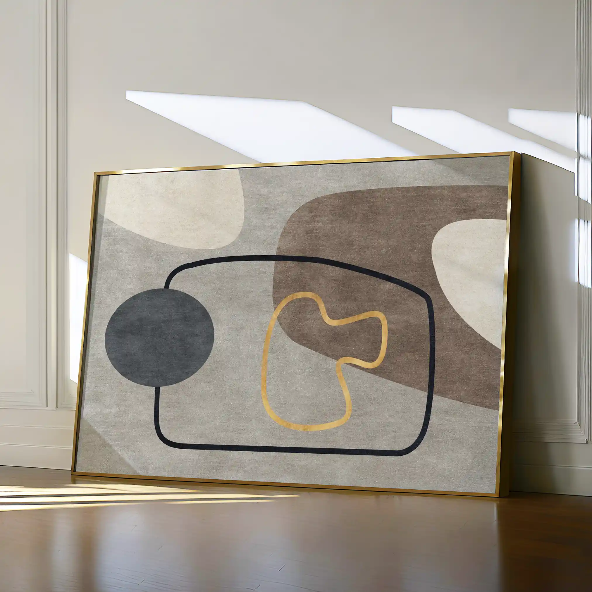 Boho 022 Canvas Art 60 x 40 cm / Black