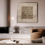 Islamic 022 Canvas Art 60 x 60 cm / Black
