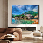 Landscape 022 Canvas Art 60 x 40 cm / Black