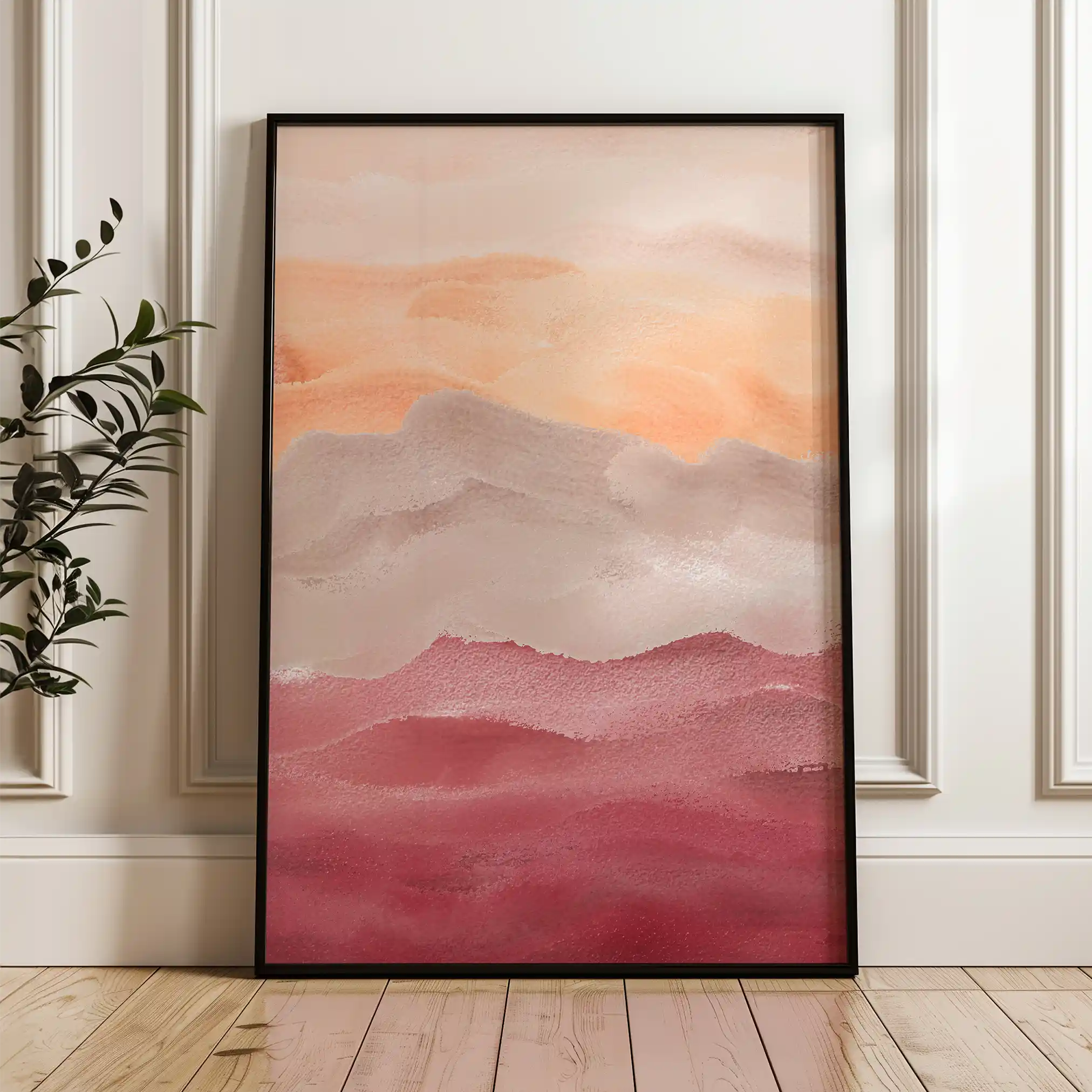 Abstract 023 Canvas Art 60 x 40 cm / Black