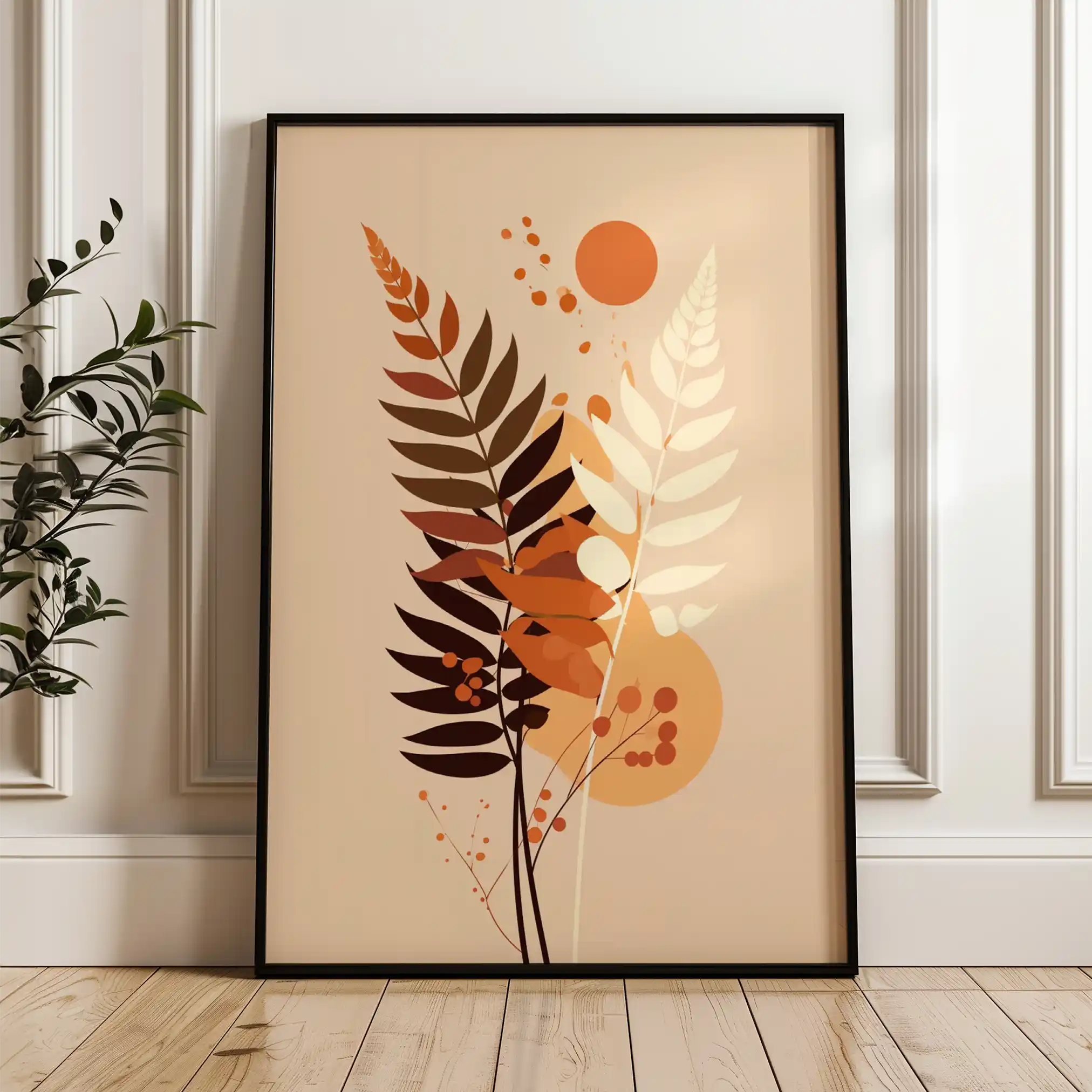 Boho 023 Canvas Art 60 x 40 cm / Black