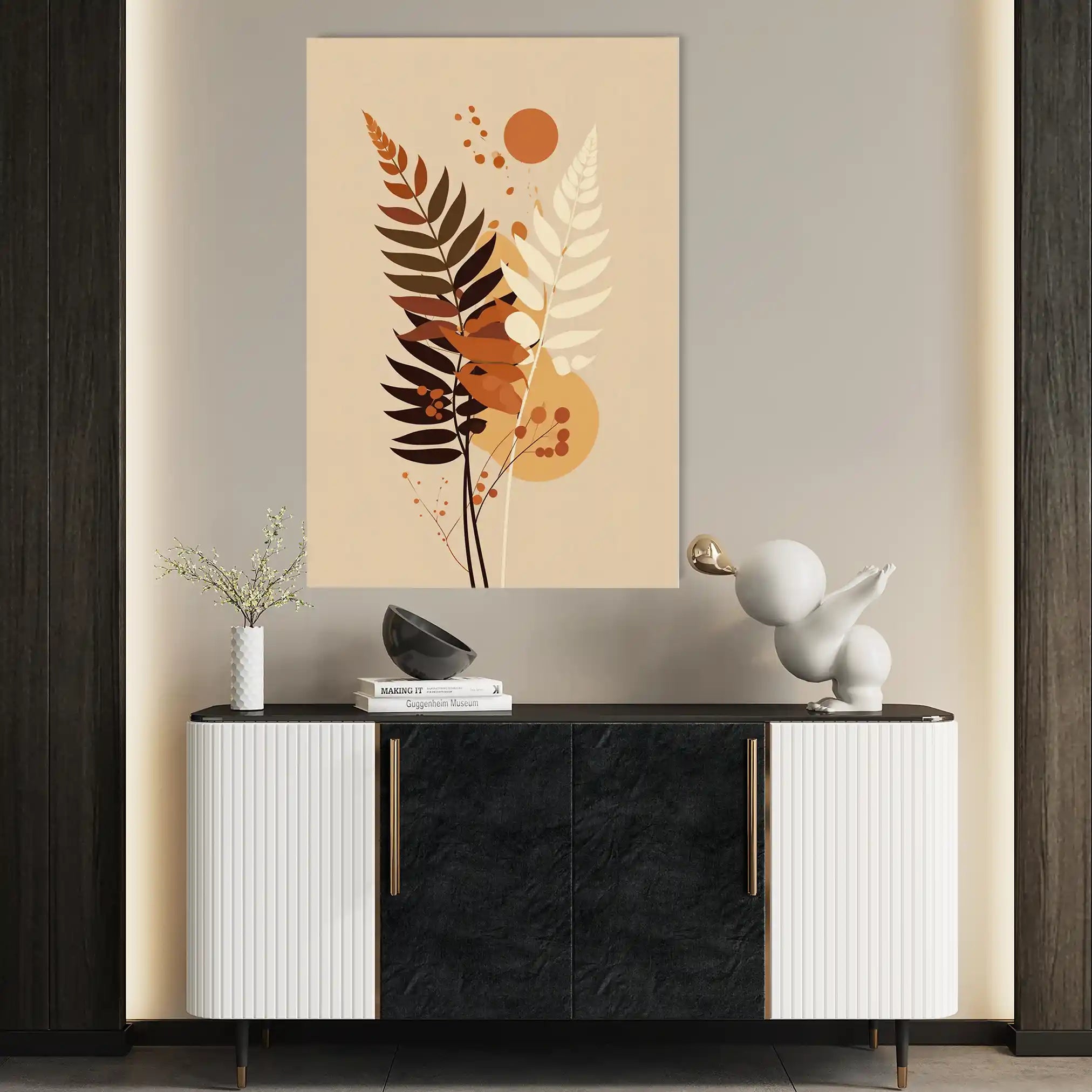 Boho 023 Canvas Art 60 x 40 cm / Black