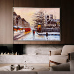 Landscape 023 Canvas Art 60 x 40 cm / Black